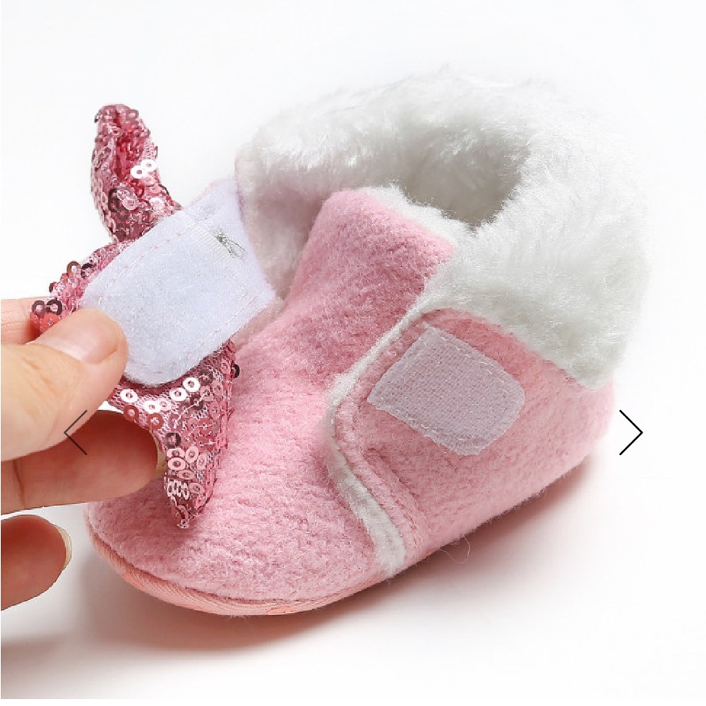 Pink Baby Booties Infant Socks 0-12 mos - Picture 10 of 10